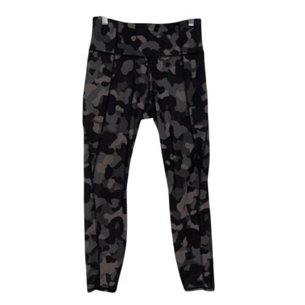 Athleta Lightning 7/8 Camo Leggings Pockets S